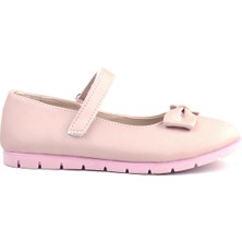 Sy Store Pudra Fiyonklu Cırtlı Kız Çocuk Babet