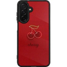 Samsung Galaxy A36 Uyumlu Kiraz Tasarımlı Glossy Premium Kılıf