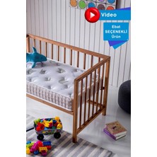 Bera Yatak Aloe Vera Park Yatak, Bebek Yatağı, Beşik Yatağı, Anne Yanı, Oyun Parkı Yatağı, Örme Kumaşlı - 10 cm