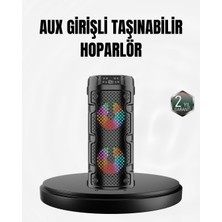 Buyx Kablosuz Stereo Hoparlör USB + Sd Kart + Aux Destekli Bluetooth 5.0 - BU002T-7GJA26