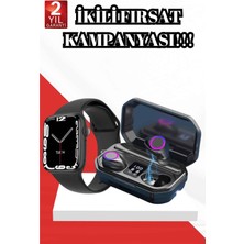 Buyx 2025 Model Akıllı Saat ve Bluetooth Kulaklık 5.0 Bluetooth Bağlantılı Dokunmat - BU002T-7GEY7