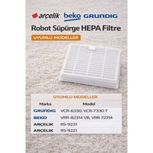 Öz Beyaz Eşya Grundig   VCR-6330 Robot Süpürge Hepa