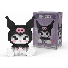 Gökyüzü Işığı Sanrio Kuromi Mikro Blok LEGO Seti - Kendin Yap Figür Oyuncak - Hediye Kutulu Koleksiyon Serisi