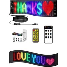 Buyx Matrix LED Cama Yapışan Telefon Kontrollü Panel Dijital Ekran Kumandalı - BU002T-7HFBQ8