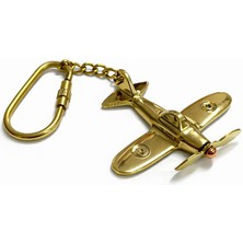 Tekinhediyelik Pirinç Uçak Anahtarlık 3522A