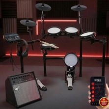 Midex DDX-190BT-70AMP Amfili Profesyonel 70W Dijital Davul Elektronik Bateri Seti