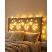 Buyx Ramazan Için Hilal Yıldız Işık Zinciri Yanıp Sönen ve Sabit Modlu - BU002T-7HEYA4