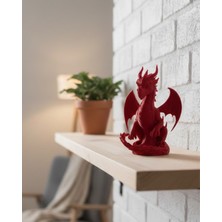 Buyx 12 cm Kırmızı Ejderha Figürü Koleksiyonluk Dekoratif Biblo - BU002T-7GKFT9
