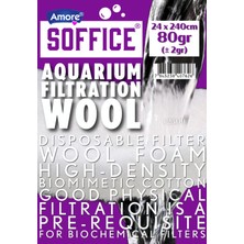 Amore Soffice 80gr Akvaryum Filtre Elyafı 24x240cm Silikonsuz