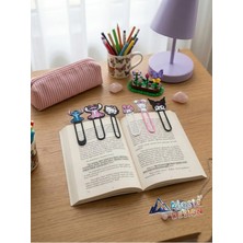 Alesta EP Design Hello Kitty Kuromi Angel Stitch Karakterli Kitap Ayracı 6 Adet Kitap Ayraç Set
