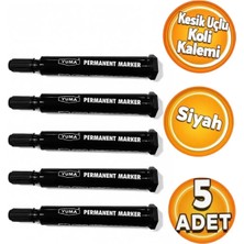 Yuma YM-791-S Permanent Marker Koli Kalemi Siyah (5 Adet)