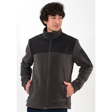 Etifa Tekstil Polar Ceket 280 gr Antipilling Sıcak Tutan Dayanıklı Erkek Outdoor Gri