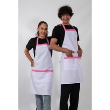 Etifa Tekstil Teos Model Mutfak Önlüğü Leke Tutmaz Profesyonel Aşçı ve Şef Önlüğü Beyaz
