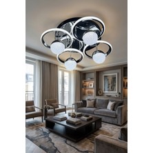 G-Light Eterna 4 Toplu Yuvarlak Plafonyer Salon - Oturma Odası Avizesi