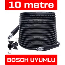 Jo Moyner Yüksek Basınçlı Yıkama Makinesi Hortumu 10 Metre Birleştirme Aparatı Hediyeli Premium