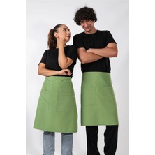 Etifa Tekstil Abant Model Mutfak Önlüğü Leke Tutmaz Profesyonel Aşçı ve Şef Önlüğü Yeşil