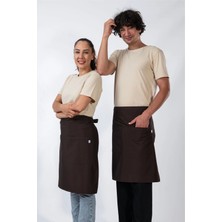 Etifa Tekstil Abant Model Mutfak Önlüğü Leke Tutmaz Profesyonel Aşçı ve Şef Önlüğü Kahverengi