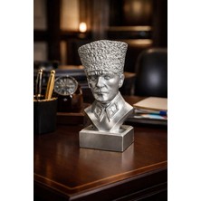 Genel 20 cm Atatürk Büstü Heykeli - Dekoratif Biblo - Büyük Boy Mustafa Kemal Atatürk Heykeli