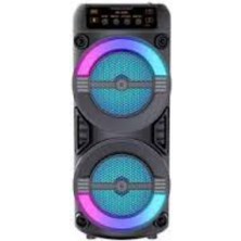 LED Işıklı Kablosuz Bluetooth Hoparlör USB Tf Kart Destekli - Lisinya