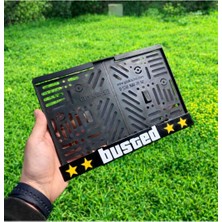 Işıltı Design Motorsiklet Plakalık Pleksi Busted Beyaz Siyah