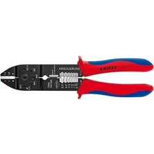 Knipex 97 21 215MM Pabuç Sıkma ve Kablo Sıyırma Pensesi