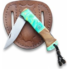 Tanem Craft 4116 Çelik Ceviz ve Epoksi Hibrit Sap Katlanır Model - 20.5 cm Çakı