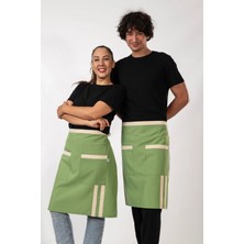 Etifa Tekstil Pergamon Model Mutfak Önlüğü Leke Tutmaz Profesyonel Aşçı ve Şef Önlüğü Yeşil