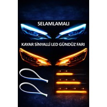 Işıltı Design Far Içi Far Üstü Kayar Gündüz Ledi Sinyalli Selamlamalı Su Geçirmez LED 60CM