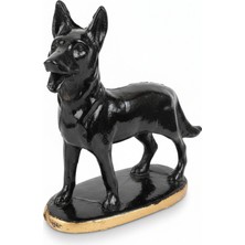 Çınaroğlu AVM Ayaklı Kurt Biblo Dekoratif Polyester Hediyelik Eskitme Ofis ve Vitrinlere Özel 15*14 cm