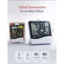 Real Özs Htc-1 Dijital Termometre, Nem Ölçer ve Saat