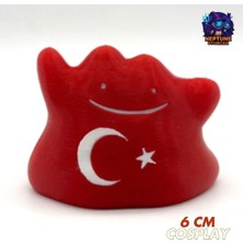 Neptune3D #0132 Türk Bayrağı Ditto Pokemon Figürü