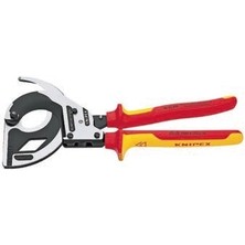 Knipex 95 36 280MM Cırcır Mekanizmalı Kablo Makası Vde