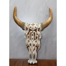 Moresun Buğz Ahşap Duvara Asmalı Bufalo Kafası