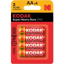 Kodak Çinko Karbon Kalem Pil Blister Aa 4'lü 5 Adet