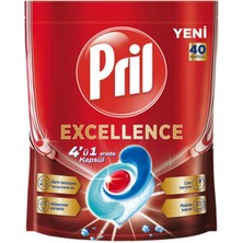 4 Adet Pril Excellence Bulaşık Kapsülü 40'lı 724 G