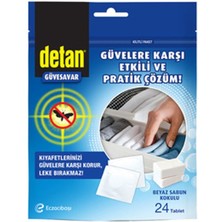 2 Adet Detan Beyaz Sabun Kokulu Güvesavar Tablet 24 Adet