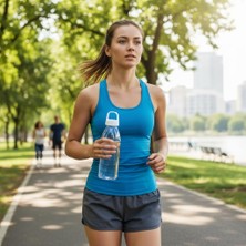 BURADABULDUN 650 ml Doa Su Matarası - Bpa Free Pet Spor Matara (Beyaz Kapak)