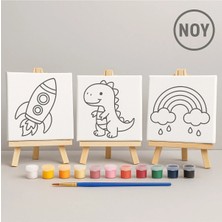 3DreaMaker Boyama Seti 3’lü Tuval 18 Renk Boya 3 Fırça Çocuk Gelişim Seti (Rastgele Gönderilmektedir)