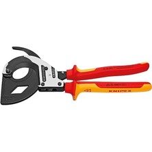 Knipex 95 36 320MM Cırcır Mekanizmalı Kablo Makası Vde