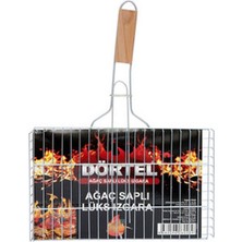 1 Adet Dörtel Ağaç Saplı Lüks Izgara 23X36CM