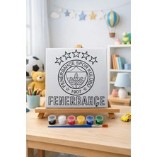 3DreaMaker Fenerbahçe Tuval Boyama Seti (20CM x 20CM)