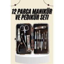 Moresun Buğz Tırnak Bakımı Tırnak Makası Profesyonel 12 Parça El Ayak Manikür Pedikür Seti - Buğz
