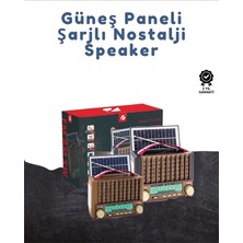 Moresun Buğz KTF-1428 Taşınabilir Güneş Enerjili Bluetooth Radyo Hoparlör – Şarjlı, Radyo, Mp3, Aux Girişli - Buğz