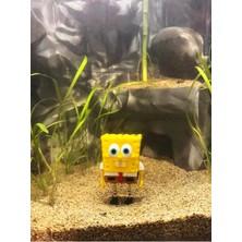 Sünger Bob Figür Kum Dolgulu Akvaryum Dekoru