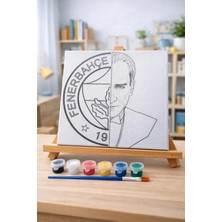 3DreaMaker Fenerbahçe Temalı Tuval Boyama Seti (20CM x 20CM)