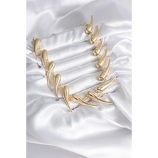 Moresun Buğz Vıp Seri Özel Tasarım Gold Renk Kadın Kolye - Buğz