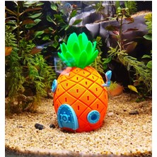Sponge Bob Ananas Ev Beton Dolgulu Akvaryum Dekoru