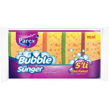 2 Adet Parex Bubble Sünger Eko Paket 5'li