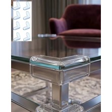 Teknomiy Şeffaf Masa Kenarı Koruyucu 8 Adet Mobilya Köşe Koruma Seti