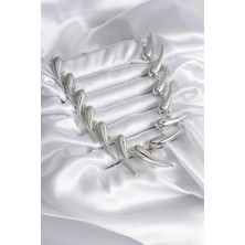 Moresun Buğz Vıp Seri Özel Model Gümüş Renk Kadın Kolye - Buğz